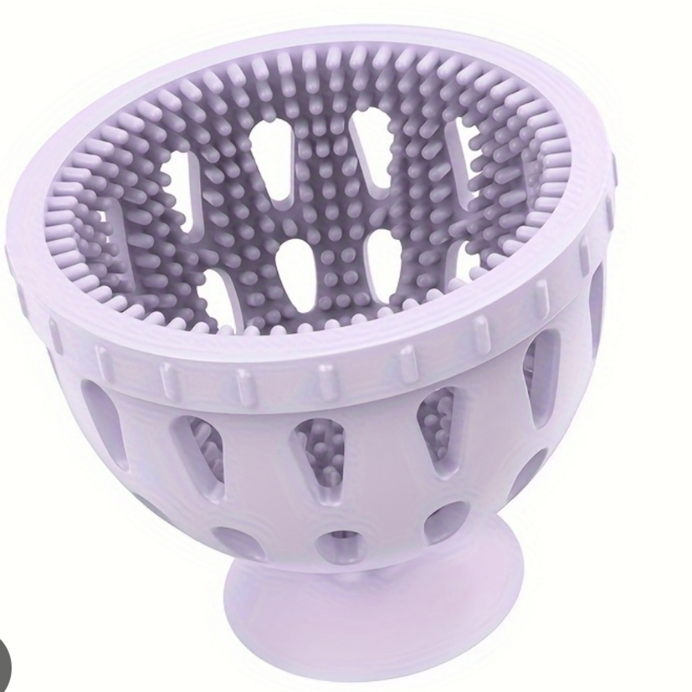 Egg Cleaner Silicone Cleaning Purple New in Box